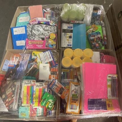 Mixed School Supplies Pallet – 1,000 Brand-New Items for Resellers, Discount Stores & Retailers at Liquidator Pallet Warehouse