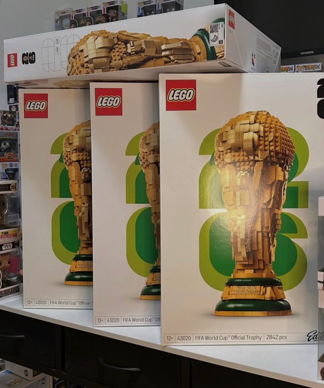 Factory sealed LEGO FIFA World Cup 2026 Trophy Set 43020 original retail packaging